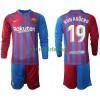 Maillot à Manches Longues FC Barcelone Kun Agüero 19 Domicile 2021-22 Pour Enfant